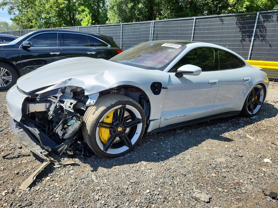2022 Porsche Taycan VIN WP0AC2Y17NSA54110 — COPART salvage auction photo