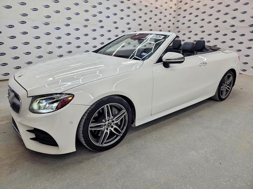 2018 Mercedes-benz E-class VIN WDD1K6FBXJF055781 COPART salvage auction — WATER/FLOOD, TX - CERT OF TITLE-REBLT SLVG FLOOD, sold $13,600 on 2026-08-18 (photo 1)