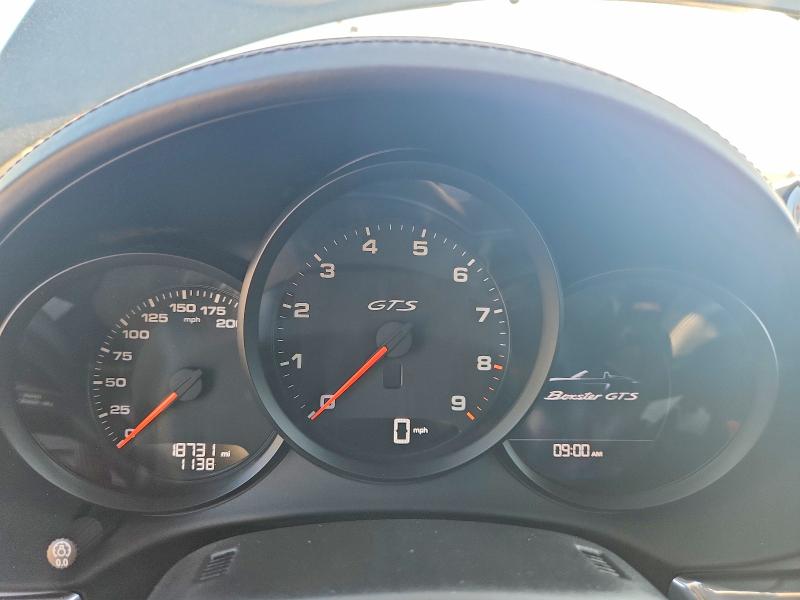 2022 Porsche Boxster VIN WP0CD2A89NS228740 COPART salvage auction — SIDE, Ga - Cert Of Title-Salvage, sold $36,750 on 2026-10-01 (photo 9)