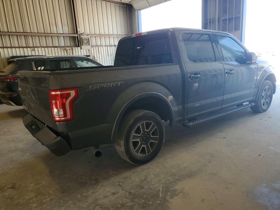 2016 Ford F-150 VIN 1FTEW1CP2GKD62977 COPART salvage auction — REAR END, Tx - Salvage Vehicle Title, sold $9,600 on 2026-09-04 (photo 3)