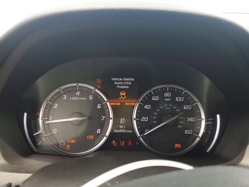 2020 Acura Mdx VIN 5J8YD4H51LL030160 COPART salvage auction — FRONT END, Fl - Cert Of Title Slvg Rebuildable, sold $8,200 on 2026-09-02 (photo 9)