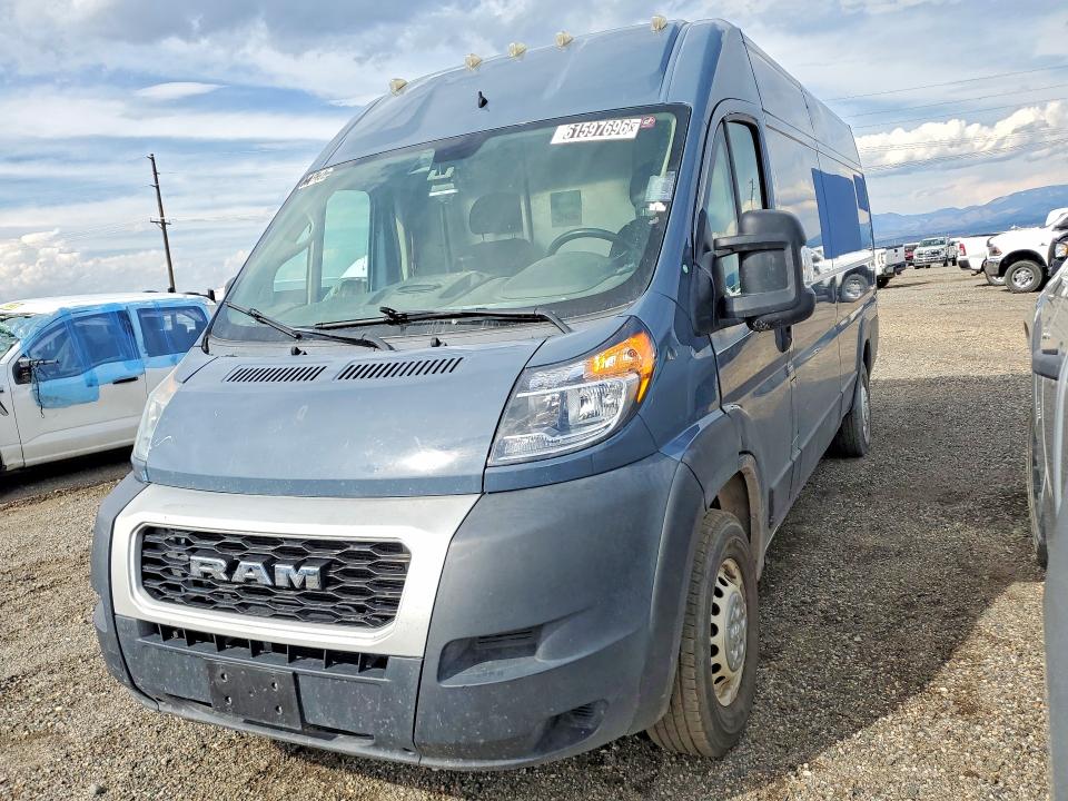 2020 Ram Promaster 3500 VIN 3C6URVJG8LE144673 COPART salvage auction — NORMAL WEAR, MT - CERTIFICATE OF TITLE, sold $7,700 on 2026-08-27 (photo 1)