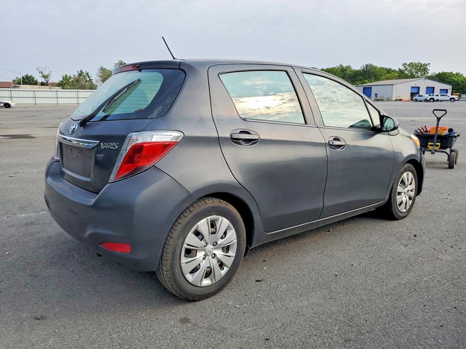 2014 Toyota Yaris VIN JTDKTUD31ED575848 COPART salvage auction — WATER/FLOOD, Nj - Certificate Of Title, sold $150 on 2026-08-14 (photo 3)