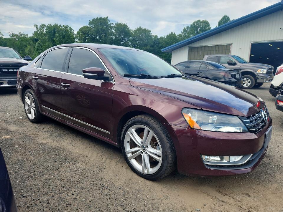 2013 Volkswagen Passat VIN 1VWCN7A33DC093307 COPART salvage auction — WATER/FLOOD, Ct - Certificate Of Title (P), sold $1,650 on 2026-08-13 (photo 4)