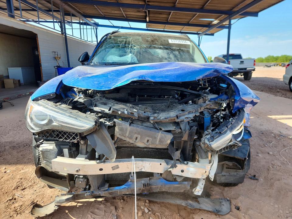 2021 Alfa romeo Stelvio VIN ZASPAKAN0M7D00031 COPART salvage auction — FRONT END, AZ - CERT OF TITLE - SALVAGE, sold $625 on 2026-10-01 (photo 5)