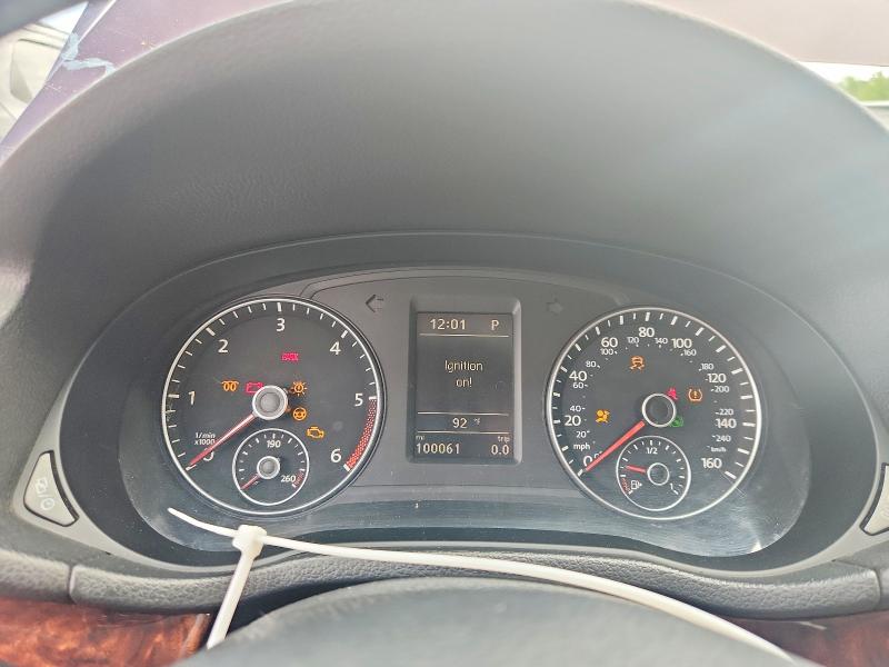 2013 Volkswagen Passat VIN 1VWCN7A33DC093307 COPART salvage auction — WATER/FLOOD, Ct - Certificate Of Title (P), sold $1,650 on 2026-08-13 (photo 9)
