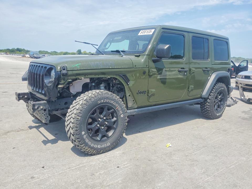 2021 Jeep Wrangler / VIN 1C4HJXDN3MW650796 — COPART salvage auction photo