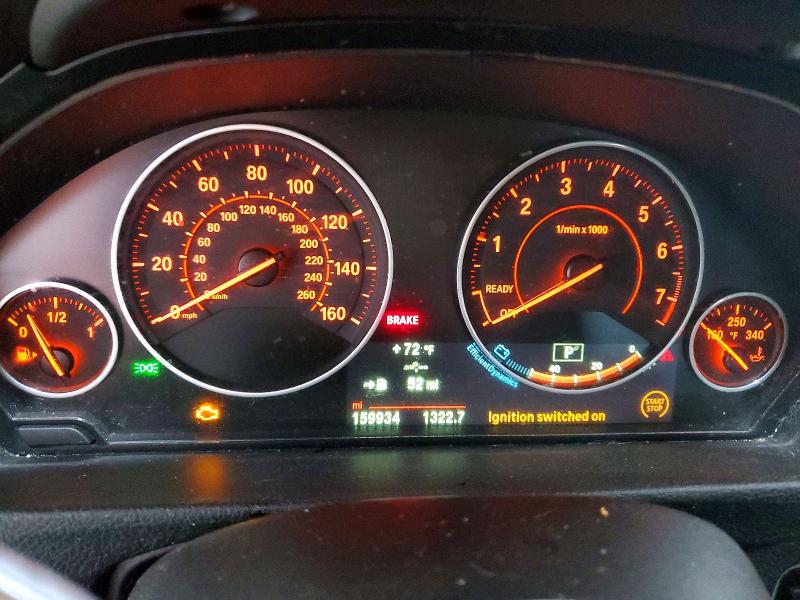 2014 BMW 3er VIN WBA3X5C51ED557803 COPART salvage auction — FRONT END, Oh - Certificate Of Title, sold $550 on 2026-08-22 (photo 9)