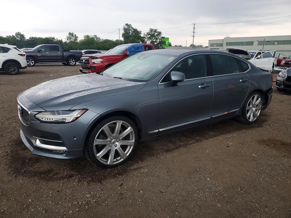 2018 Volvo S90 VIN LVY992ML7JP028702 COPART salvage auction — REAR END, Salvage Title, sold $7,700 on 2026-09-16 (photo 1)