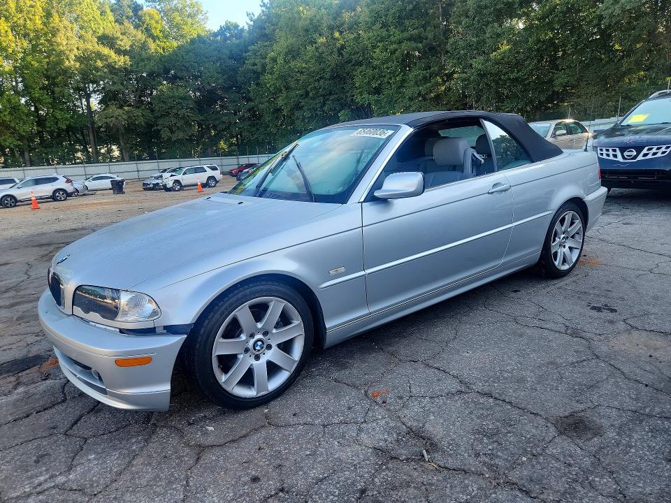 2003 BMW 3er VIN WBABS33493PG90720 COPART salvage auction — FRONT END, Ga - Certificate Of Title, sold $275 on 2026-08-28 (photo 1)