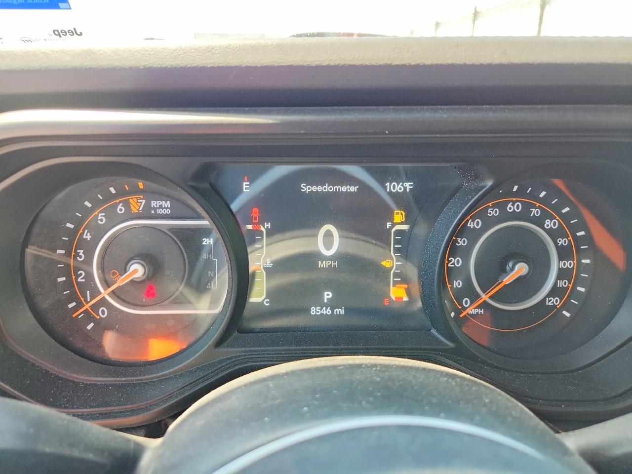 2025 Jeep Gladiator VIN 1C6PJTAG6SL522858 COPART salvage auction — Front End, Sv - Salvage Title, sold $26,250 on 2026-09-25 (photo 9)