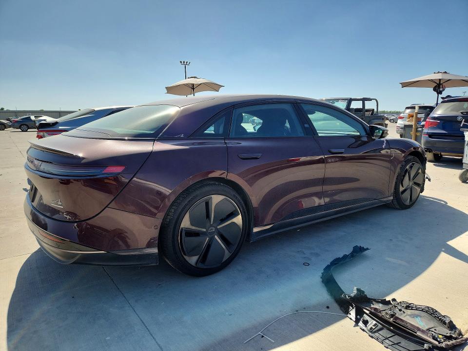 2023 Lucid Air VIN 50EA1TEA7PA008388 COPART salvage auction — FRONT END, TX - SALVAGE VEHICLE TITLE (P), sold $8,000 on 2026-09-28 (photo 3)