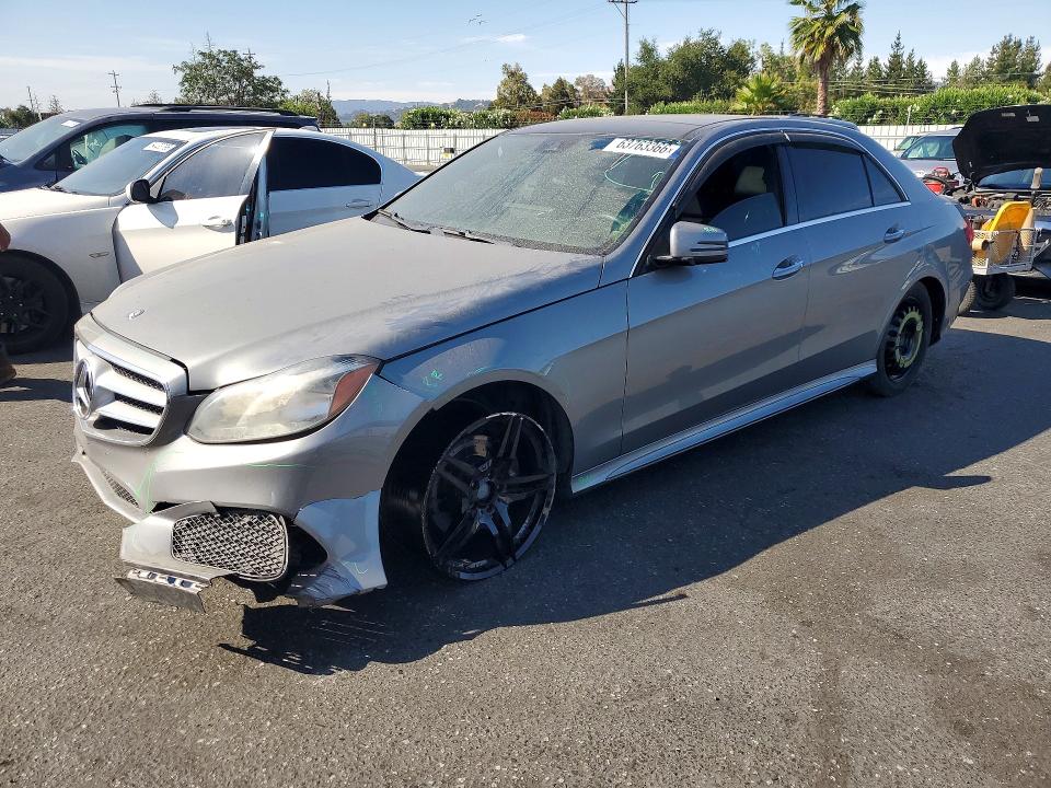 2014 Mercedes-benz E-klasse VIN WDDHF5KB9EB045081 COPART salvage auction — FRONT END, Ca - Salvage Certificate, sold $1,700 on 2026-08-13 (photo 1)