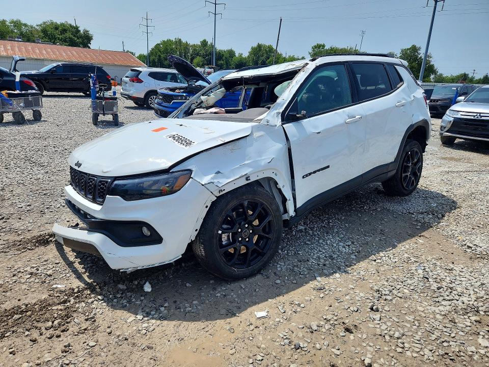 2025 Jeep Compass VIN 3C4NJDBN7ST617713 COPART salvage auction — ROLLOVER, Fl - Cert Of Title Slvg Rebuildable (P), sold $2,650 on 2026-09-01 (photo 1)