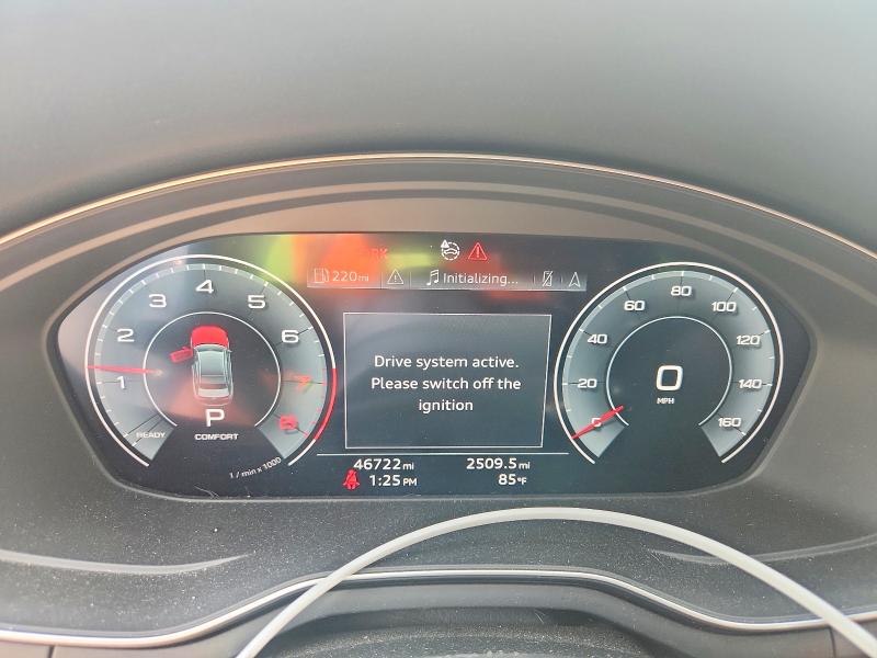 2020 Audi A4 VIN WAUENAF49LA058093 COPART salvage auction — FRONT END, Ma - Cert Of Title-Salvage, sold $10,500 on 2026-09-03 (photo 9)