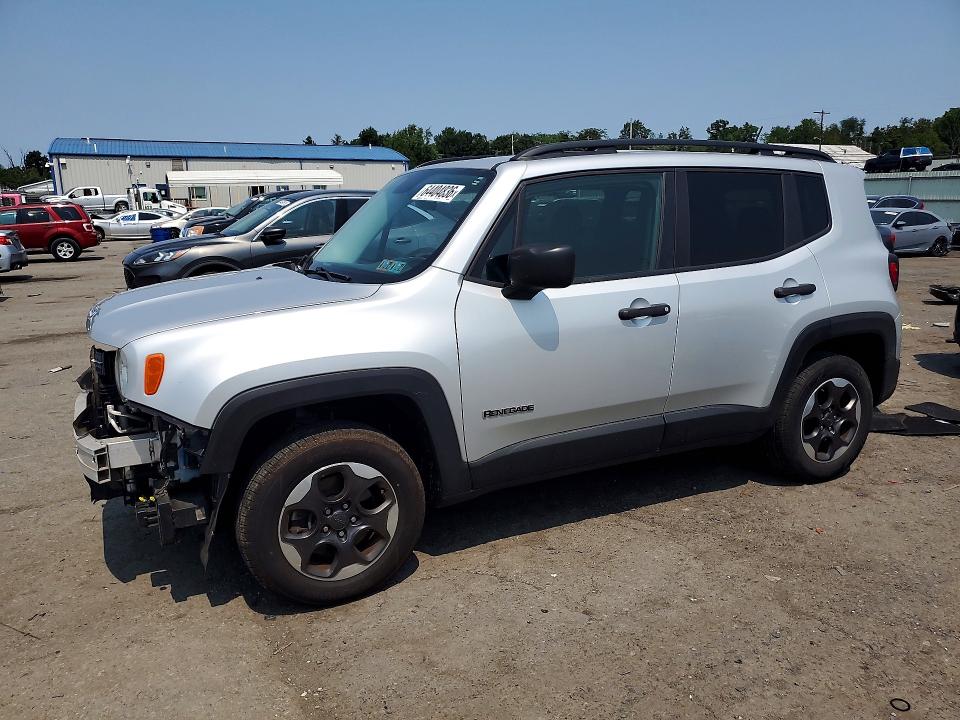 2017 Jeep Renegade VIN ZACCJBAB4HPF96936 COPART salvage auction — FRONT END, Pa - Certificate Of Salvage, sold $2,150 on 2026-08-18 (photo 1)