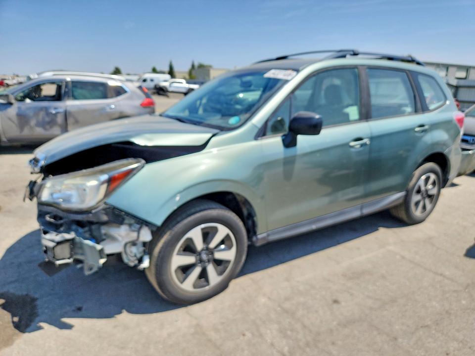 2017 Subaru Forester VIN JF2SJABC9HH809952 COPART salvage auction — FRONT END, Ca - Salvage Certificate, sold $1,100 on 2026-08-21 (photo 1)