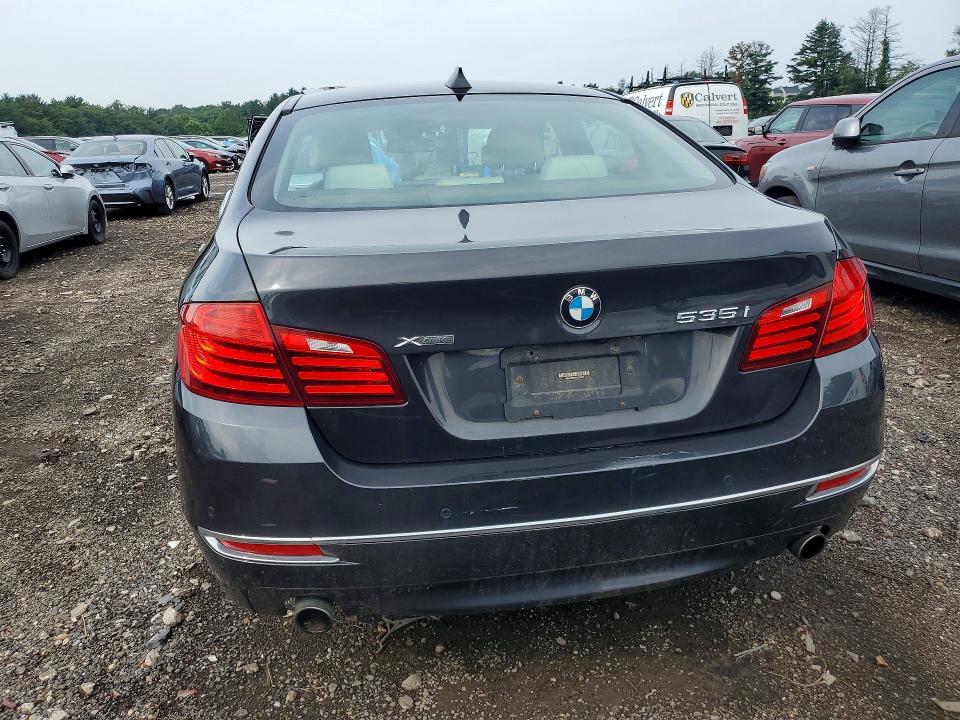 2016 BMW 5er VIN WBA5B3C52GG252954 COPART salvage auction — REAR END, MD - CERTIFICATE OF TITLE, sold $1,750 on 2026-08-17 (photo 6)