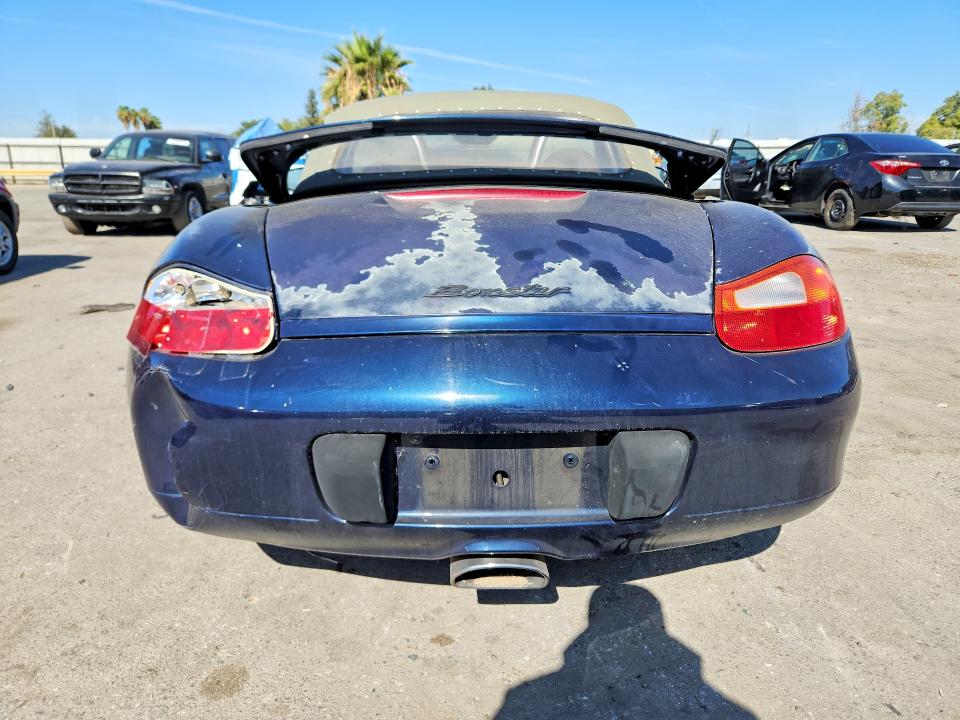 1998 Porsche Boxster VIN WP0CA2982WS620909 COPART salvage auction — REAR END, Ca - Dis/Dlr/Exp Only Clean Title, sold $600 on 2026-09-18 (photo 6)