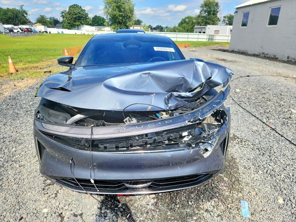 2025 Lucid Air VIN 50EA1GBA1SA046459 COPART salvage auction — FRONT END, Nj - Cert Of Title-Salvage, sold $22,100 on 2026-09-18 (photo 5)