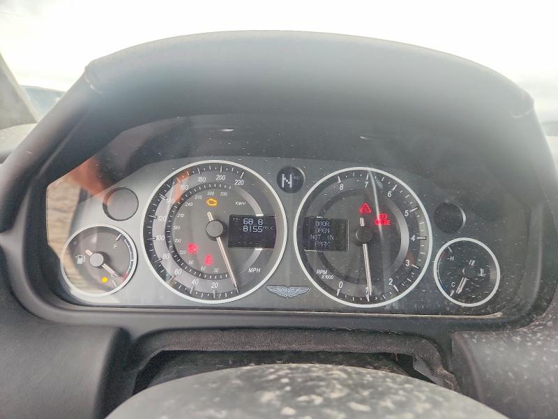 2012 Aston Martin DB9 VIN SCFFDAAE3CGA14490 COPART salvage auction — MECHANICAL, In - Cert Of Title - Rebuilt Vehicl (P), sold $21,500 on 2026-08-14 (photo 9)