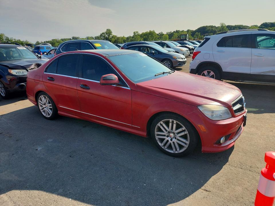 2008 Mercedes-benz C class VIN WDDGF81X58F156542 COPART salvage auction — REAR END, CT - CERT OF TITLE-SALVAGE, sold $525 on 2026-08-14 (photo 4)