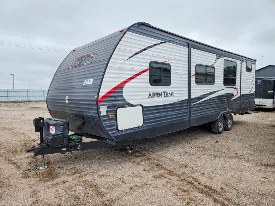 2015 Keystone Aspen trail VIN 4YDT28124FH922283 COPART salvage auction — HAIL, NE - CERT OF TITLE-SALVAGE, sold $2,450 on 2026-09-10 (photo 1)
