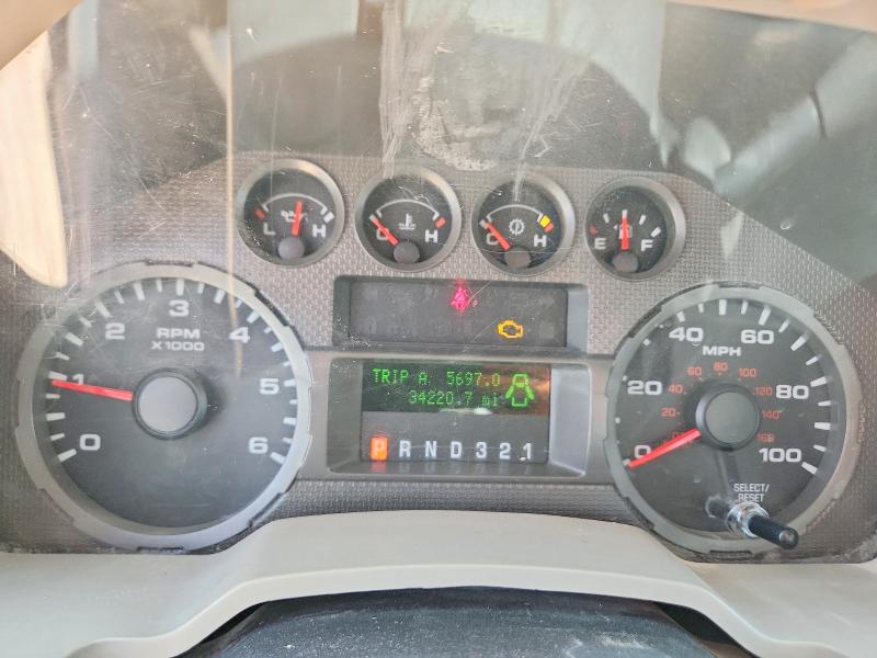 2010 Ford F-450 super duty VIN 1FDAF4GY1AEB36868 COPART salvage auction — MINOR DENT/SCRATCHES, TX - CERTIFICATE OF TITLE (P), sold $11,000 on 2026-09-02 (photo 9)