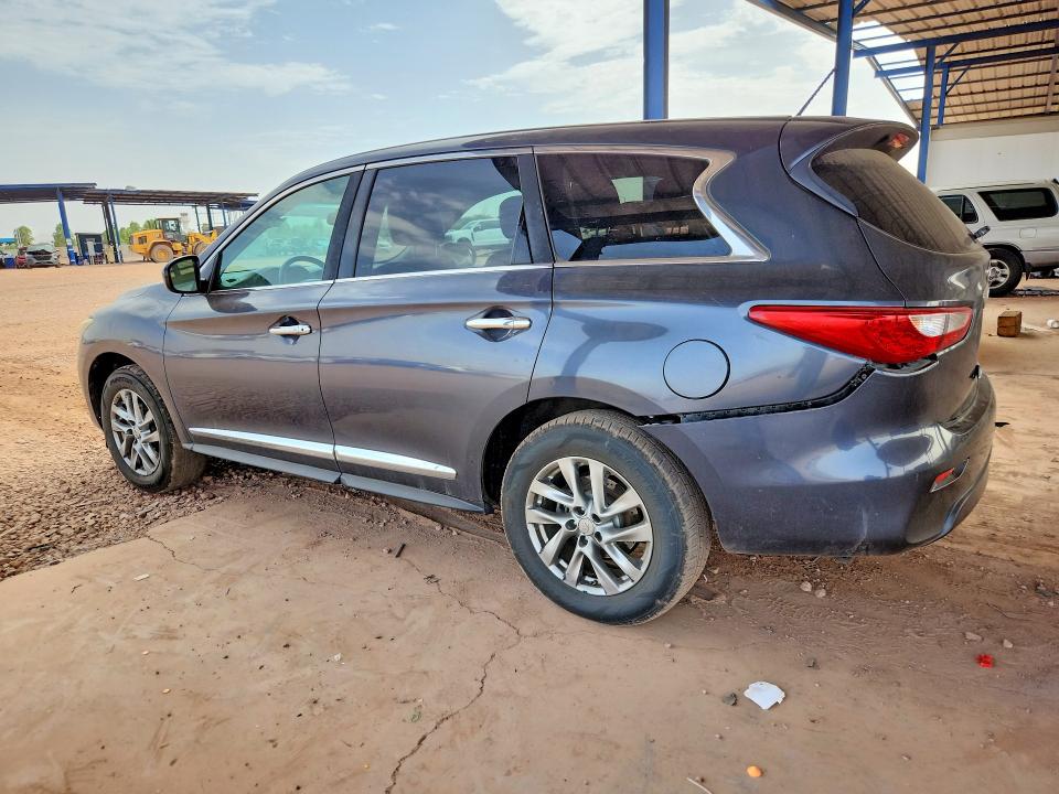 2014 Infiniti Qx60 VIN 5N1AL0MM0EC510309 COPART salvage auction — REAR END, Az - Cert Of Title - Salvage, sold $175 on 2026-09-24 (photo 2)