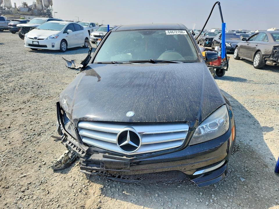 2011 Mercedes-benz C class VIN WDDGF5EB9BR158202 COPART salvage auction — FRONT END, CA - DIS/DLR/EXP ONLY CLEAN TITLE, sold $775 on 2026-08-14 (photo 5)