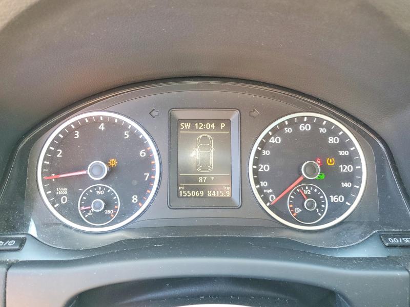 2013 Volkswagen Tiguan VIN WVGBV3AX4DW612515 COPART salvage auction — REAR END, Salvage Title, sold $400 on 2026-08-14 (photo 9)
