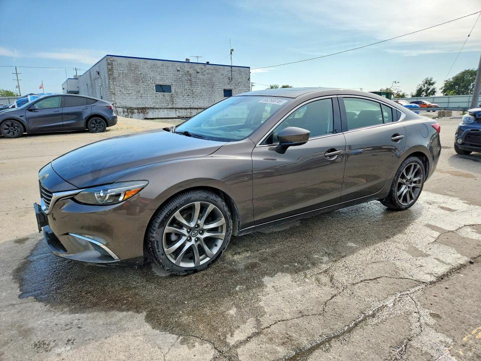2017 Mazda 6 VIN JM1GL1W52H1123481 COPART salvage auction — HAIL, Il - Salvage Certificate, sold $8,800 on 2026-10-14 (photo 1)
