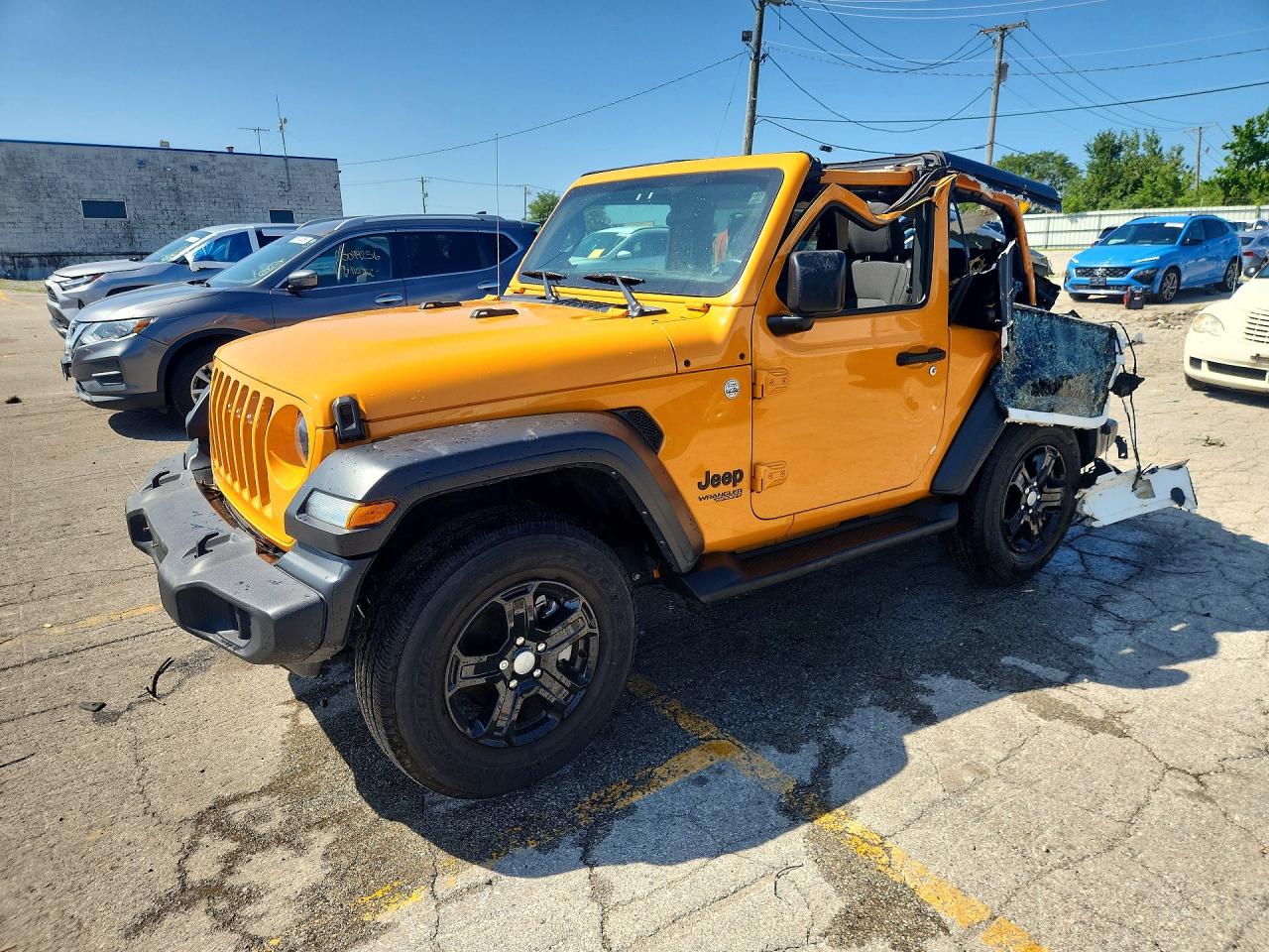 2021 Jeep Wrangler VIN 1C4GJXAN5MW671455 — COPART salvage auction photo
