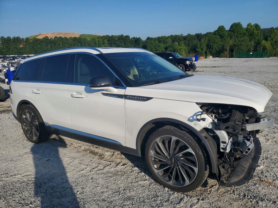 2023 Lincoln Aviator VIN 5LM5J7WC1PGL05563 COPART salvage auction — FRONT END, Ga - Cert Of Title-Salvage, sold $9,100 on 2026-09-14 (photo 4)