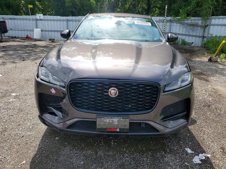 2022 Jaguar F-pace VIN SADCJ2EX3NA691963 COPART salvage auction — FRONT END, On - Permit No Brand - Unfit, sold $8,800 on 2026-09-08 (photo 5)