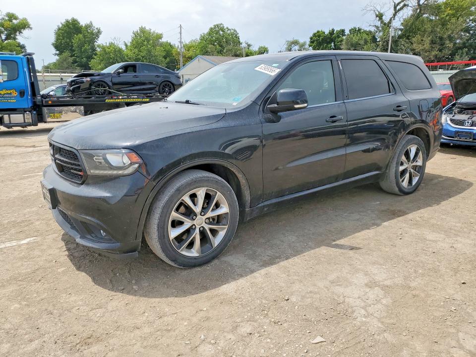 2014 Dodge Durango VIN 1C4SDJCT2EC563131 COPART salvage auction — SIDE, Ks - Cert Of Title-Salvage, sold $5,100 on 2026-08-31 (photo 1)