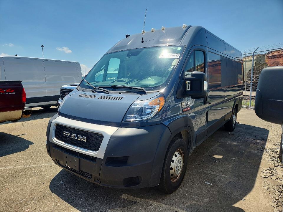 2021 Ram Promaster 3500 VIN 3C6MRVJG8ME535470 COPART salvage auction — MINOR DENT/SCRATCHES, OH - CERTIFICATE OF TITLE, sold $9,300 on 2026-08-18 (photo 1)