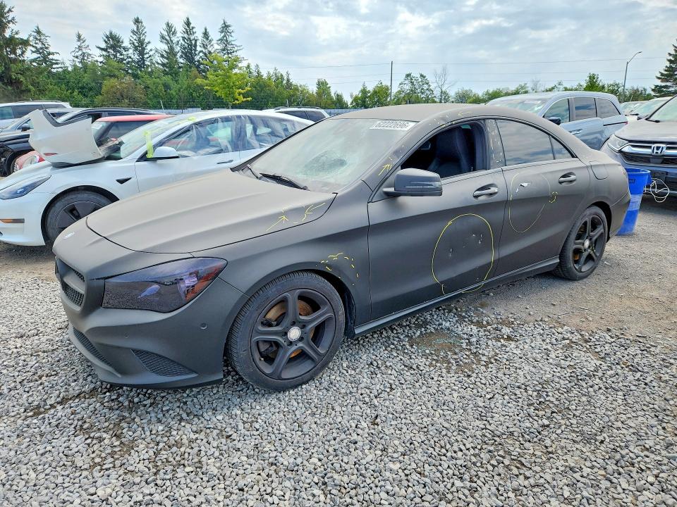 2015 Mercedes-benz Cla-klasse VIN WDDSJ4GB4FN214849 COPART salvage auction — VANDALISM, On - Permit No Brand - Unfit, sold $5,300 on 2026-08-13 (photo 1)