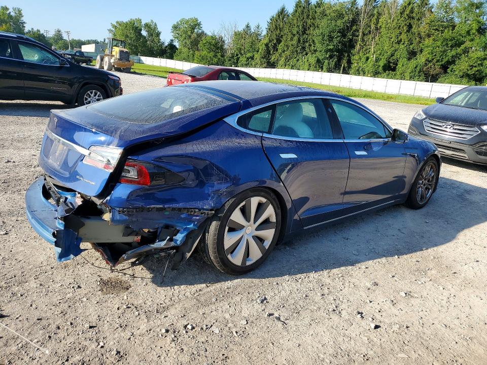 2020 Tesla Model s VIN 5YJSA1E27LF390333 COPART salvage auction — REAR END, Ny - Mv-907A Salvage Certificate, sold $8,800 on 2026-08-31 (photo 3)