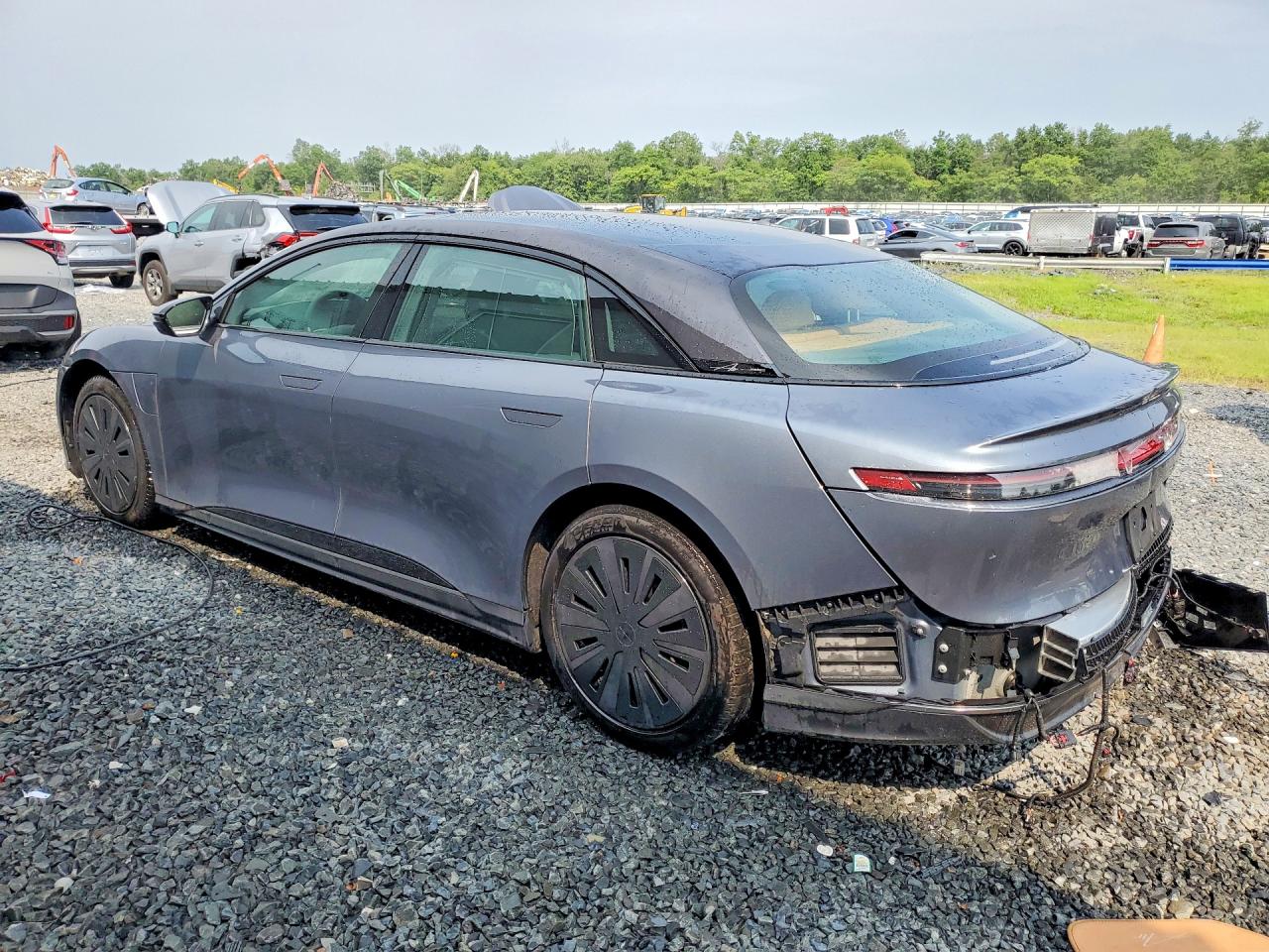 2025 Lucid Air VIN 50EA1GBA1SA005183 COPART salvage auction — Rear End, Sc - Salvage Title, sold $28,000 on 2026-09-25 (photo 2)