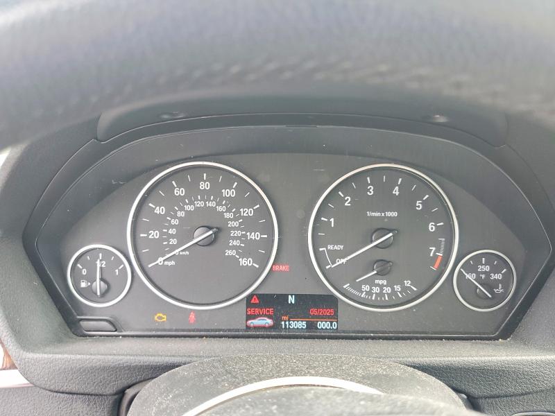 2014 BMW 3er VIN WBA3B5C53EP543379 COPART salvage auction — MECHANICAL, VA - CERTIFICATE OF TITLE, sold $575 on 2026-08-26 (photo 9)