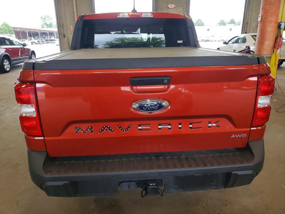 2022 Ford Maverick VIN 3FTTW8F91NRA05053 COPART salvage auction — HAIL, Salvage Title, sold $12,800 on 2026-09-01 (photo 6)