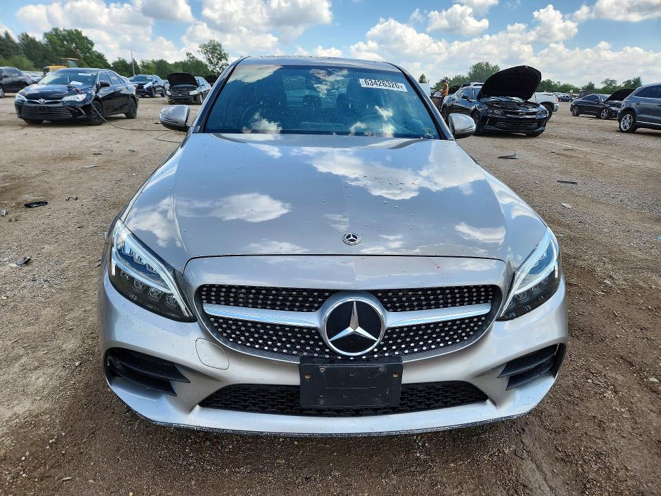 2020 Mercedes-benz C-klasse VIN WDDWF8EB7LR562274 COPART salvage auction — REAR END, Salvage Title, sold $8,700 on 2026-09-01 (photo 5)