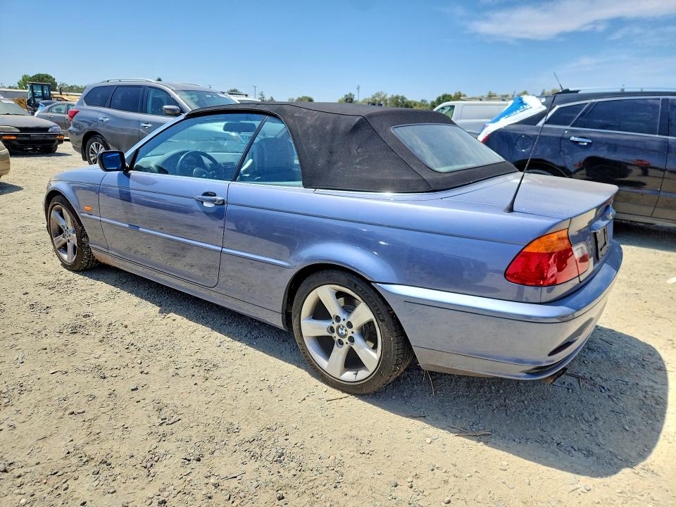 2002 BMW 3 series VIN WBABS33472JY42427 COPART salvage auction — MINOR DENT/SCRATCHES, CA - DIS/DLR/EXP ONLY CLEAN TITLE, sold $675 on 2026-08-11 (photo 2)