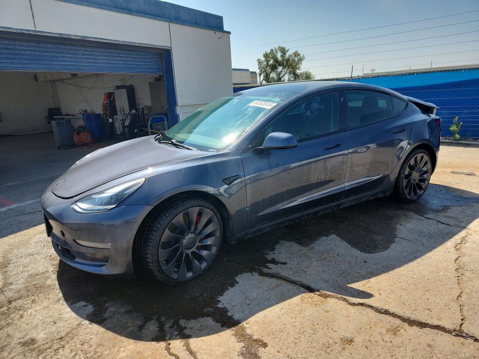 2021 Tesla Model 3 VIN 5YJ3E1EC9MF913645 — COPART salvage auction photo