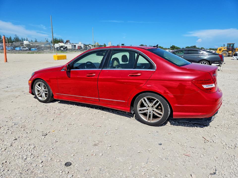 2014 Mercedes-benz C-klasse VIN WDDGF8AB5EA936103 COPART salvage auction — MECHANICAL, Fl - Certificate Of Title (P), sold $450 on 2026-08-18 (photo 2)