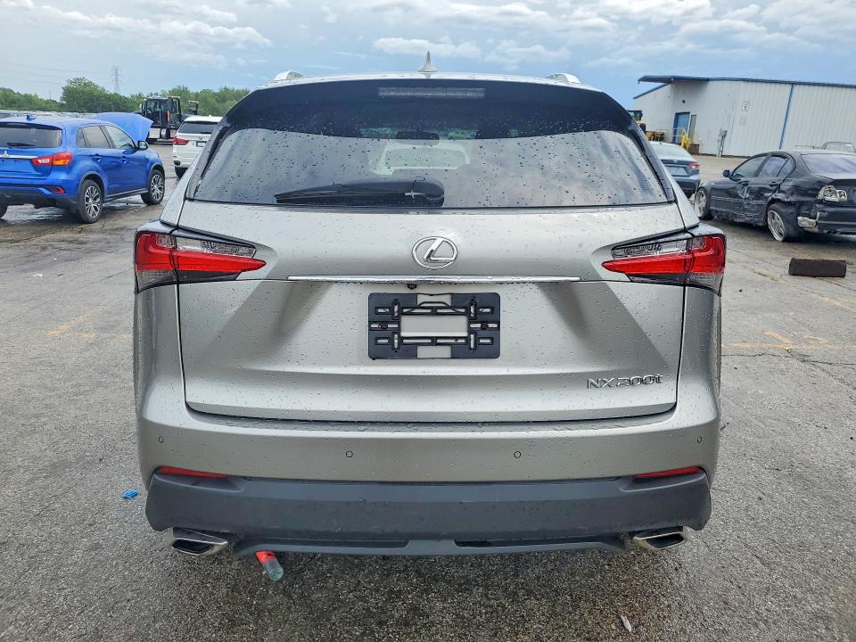 2015 Lexus Nx VIN JTJBARBZ5F2036136 COPART salvage auction — ROOF, Salvage Title, sold $8,700 on 2026-09-23 (photo 6)
