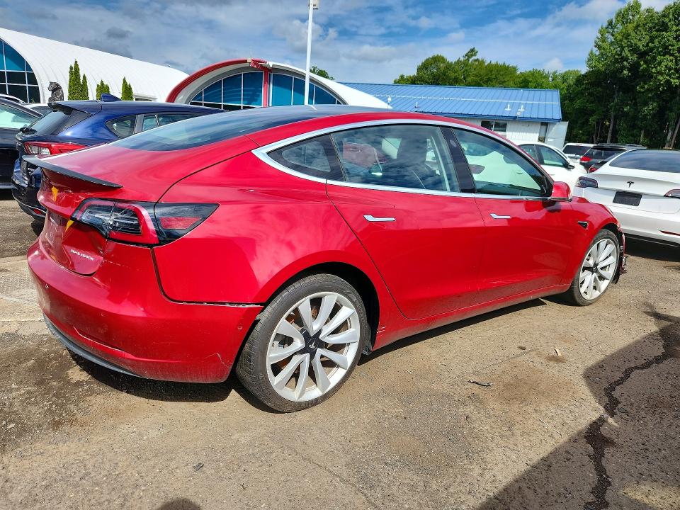 2018 Tesla Model 3 VIN 5YJ3E1EB5JF146136 COPART salvage auction — FRONT END, TN - CERTIFICATE OF TITLE (P), sold $7,700 on 2026-09-10 (photo 3)