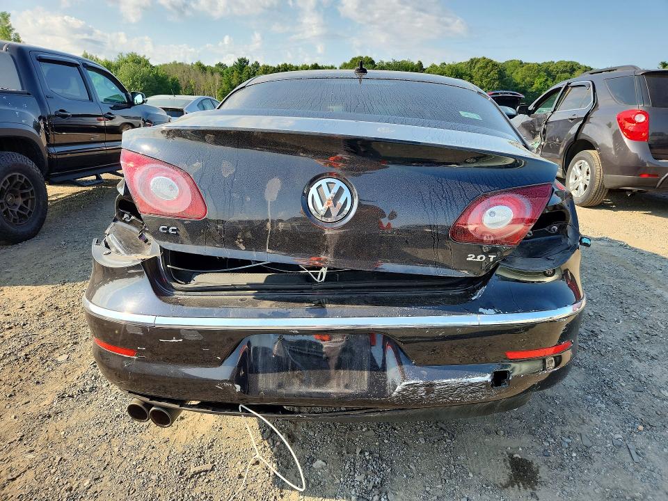 2010 Volkswagen Cc VIN WVWMN7AN6AE554511 COPART salvage auction — REAR END, MA - CERT OF TITLE-RECONSTRCTD COLL, sold $450 on 2026-08-19 (photo 6)