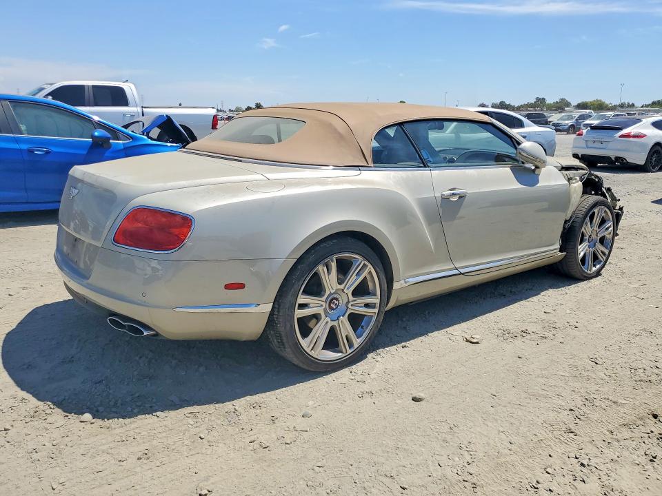 2013 Bentley Continental VIN SCBGT3ZA7DC084828 COPART salvage auction — FRONT END, Ca - Dis/Dlr/Exp Only Clean Title, sold $19,300 on 2026-09-08 (photo 3)
